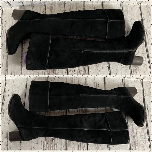 Coconuts By Matisse “Piper” Black Suede Knee High Heeled Boots Sz 6.5 NWOB - Picture 2 of 6